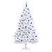 Albero di Natale Artificiale con Rami Pieghevoli Bianco 210 cm - Foto miniatura 4