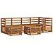 Set divani Naturale Legno di Acacia Massello - Foto miniatura 1