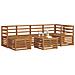 Set divani Naturale Legno di Acacia Massello - Foto miniatura 3