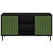 Mobile TV GELEEN 102 x 33 x 51 cm Rovere Nero - Foto miniatura 4