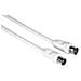Cavo antenna M / F, 1,5 metri, bianco, 75 dB, sfuso (25 pzz.)  - Foto miniatura 1