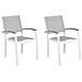 Set Di 2 Sedie Da Giardino In Colore Grigio Pereta - Foto miniatura 1