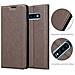 Custodia Compatibile Con Samsung Galaxy S10 In Bruno Caffè - Coperchio Protettiva Con Chiusura Magnetica, Funzione Stand E Tasca Per Le Carte - Foto miniatura 9