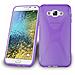 Samsung Galaxy E7 2015 (5) Custodia Silicone Tpu Disegno X In Lila Orchidea Morbida Cover Protettiva Super Sottile Con Bordo Protezione Back Case Ultra Slim Gel Bumper Fina Antiurto Guscio - Foto miniatura 1