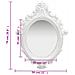 Specchio Da Parete Stile Castello 56x76 Cm Bianco - Foto miniatura 4