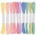 10 Fili Da Ricamo In Cotone - Gelato - Foto miniatura 1