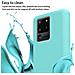Catena Di Telefoni Cellulari Compatibile Con Samsung Galaxy S20 Ultra In Liquid Turchese - Coperchio Di Protezione In Silicone Con Cordino Regolabile In Lunghezza - Foto miniatura 3