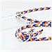 Catena Di Telefoni Cellulari Compatibile Con Htc One A9 In Arancio Blu Bianco - Coperchio Protettivo In Silicone Con Anelli D'argento, Cinturino In Corda E Custodia Staccabile - Foto miniatura 3