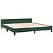 Giroletto senza Materasso Verde Scuro 160x200 cm in Velluto - Foto miniatura 4