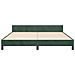 Giroletto senza Materasso Verde Scuro 160x200 cm in Velluto - Foto miniatura 9