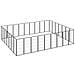 Box Cani 32 Pannelli Nero 50x100 Cm Acciaio Verniciato Polvere - Foto miniatura 1