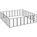 Box Cani 32 Pannelli Nero 50x100 Cm Acciaio Verniciato Polvere - Foto miniatura 3