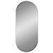 Specchio Da Parete Argento 100x45 Cm Ovale - Foto miniatura 3