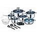 Set Di Pentole In Acciaio Inox Da 18 Pezzi Con Coperchio In Vetro Rl-1801b - Foto miniatura 1