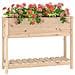 Fioriera Con Mensola 111,5x34,5x81 Cm In Legno Massello Di Pino - Foto miniatura 3