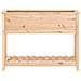 Fioriera Con Mensola 111,5x34,5x81 Cm In Legno Massello Di Pino - Foto miniatura 4