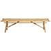 Set Di 2 Panche Da Giardino Bambù Legno Chiaro Tindari - Foto miniatura 8