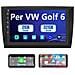 Autoradio 13 Per Golf 6 (2008-2016) Con Carplay E Android Auto 9 Pollici Radio Android (2g+32gb) Stereo Con Cornice Esterna, Funzione Con Command Di Volante Navigatore Dsp Bluetooth Usb Wifi - Foto miniatura 1