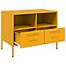 Mobile TV Giallo Senape 68x39x50,5 cm in Acciaio - Foto miniatura 2