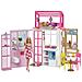 Set Casa Delle Bambole A 2 Piani Con Bambola Barbie E Accessori, Multicolore - Foto miniatura 1