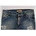 Jeans Cropped Stile Boyfriend In Cotone Lavato Blu - W24 - Foto miniatura 5