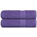 Asciugamani Da Bagno 2 Pz Viola 100x150cm 360g /m 100% Cotone - Foto miniatura 1