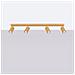 Lampada Da Soffitto Karbon 4l Oro Sl. 1565 - Minimalista Lampada Da Soffitto D'oro 16.5x81x6.5 Cm - Foto miniatura 2