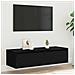 Mobile Porta TV con Luci LED Rovere Nero 100X35,5x25 cm - Foto miniatura 5