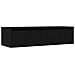 Mobile Porta TV con Luci LED Rovere Nero 100X35,5x25 cm - Foto miniatura 7