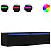 Mobile Porta TV con Luci LED Rovere Nero 100X35,5x25 cm - Foto miniatura 1
