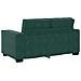 Divano a 2 Posti Verde Scuro 120 cm in Velluto - Foto miniatura 4
