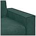 Divano a 2 Posti Verde Scuro 120 cm in Velluto - Foto miniatura 7