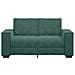 Divano a 2 Posti Verde Scuro 120 cm in Velluto - Foto miniatura 8