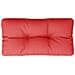 Cuscino Per Pallet Rosso 70x40x12 Cm In Tessuto - Foto miniatura 2