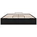 Struttura Letto Pouf senza Materasso Nero 140x190 cm in Velluto - Foto miniatura 7