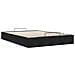Struttura Letto Pouf senza Materasso Nero 140x190 cm in Velluto - Foto miniatura 9