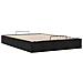 Struttura Letto Pouf senza Materasso Nero 140x190 cm in Velluto - Foto miniatura 6