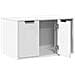 Recinto per Lettiera per Gatti Bianco 80x50x45 cm in Truciolato - Foto miniatura 4