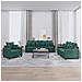 Set di Divani 3 pz con Cuscini Verde scuro in Velluto - Foto miniatura 2