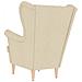 Poltrona Crema 74x84x100 cm in Tessuto - Foto miniatura 6