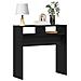 Tavolo Consolle in Rovere Nero - 78x30x80 cm - Fatto in Legno Ingegnerizzato - Foto miniatura 3