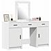 Tavolo da Trucco con cassetto 3 pcs Bianco 50 x 41 x 135 cm - Foto miniatura 3