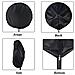 Copertura Antipolvere Nera 65cm Per Ventilatore A Colonna - Impermeabile E Antipolvere - Foto miniatura 3