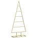 Albero di Natale in metallo con supporto Oro 90 cm - Foto miniatura 1