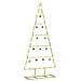 Albero di Natale in metallo con supporto Oro 90 cm - Foto miniatura 3