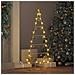 Albero di Natale in metallo con supporto Oro 90 cm - Foto miniatura 4