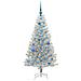 Albero di Natale con 150 LED con supporto Argento 150 cm PET - Foto miniatura 3