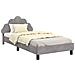 Struttura letto bambini con testata Grigio chiaro 80 x 200 cm - Foto miniatura 1