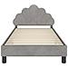 Struttura letto bambini con testata Grigio chiaro 80 x 200 cm - Foto miniatura 5