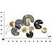 Decorazione In Metallo 3d Cerchi 13-multicolore-metallo-105x4x56 Cm - Foto miniatura 6